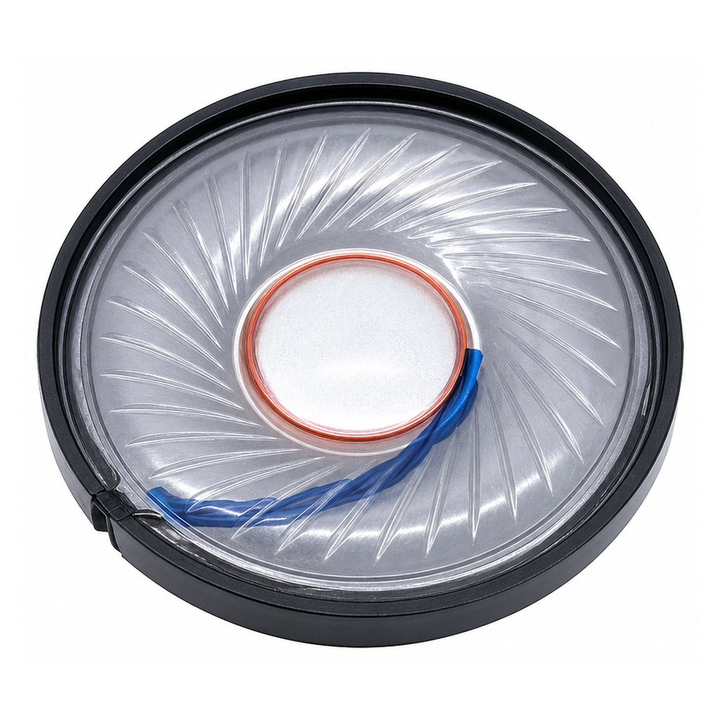 Headphone Driver Unit diameter 40mm (1.57"), height 6.3mm (0.25)", 32Ω 50mW/80mW - XDEC Headphone Speaker Driver