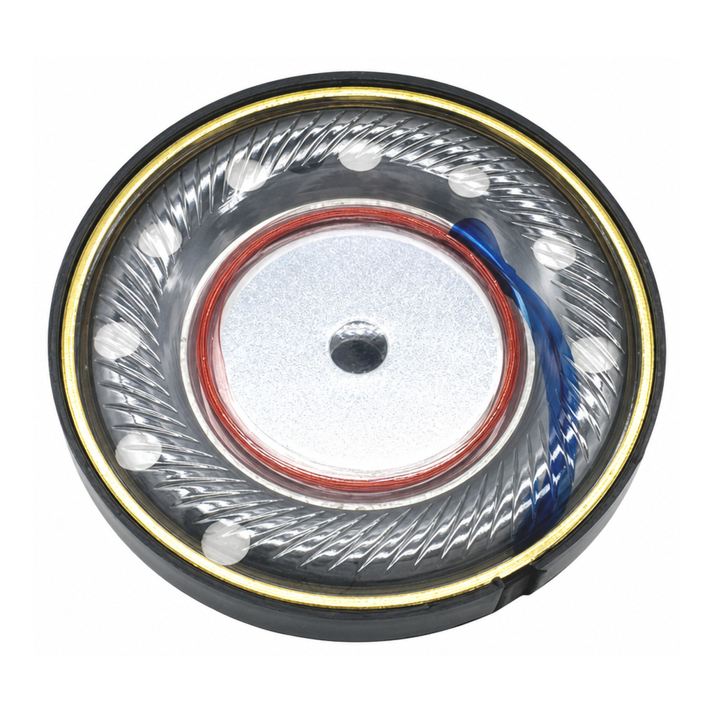 Headphone Speaker Unit diameter 40mm (1.57"), height 8.0mm (0.31)", 32Ω 30mW/50mW - XDEC Headphone Speaker Driver