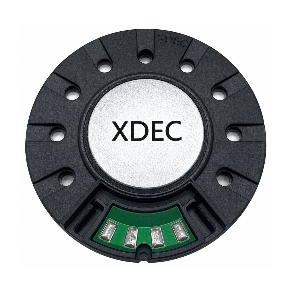 Earphone Speaker Driver diameter 40mm (1.57"), height 5.1mm (0.20)", 32Ω 30mW/40mW - Back View (XDEC Headphone Speaker Driver)