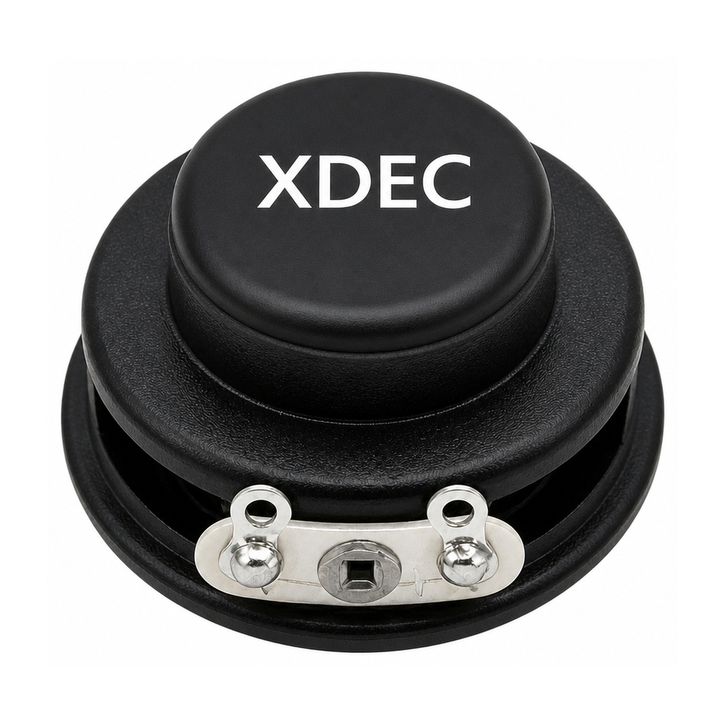 Multimedia Speaker Driver diameter 31mm (1.22"), height 17.5mm (0.69"), 4Ω 2W/3W - Back View (XDEC Multimedia Speaker Driver)