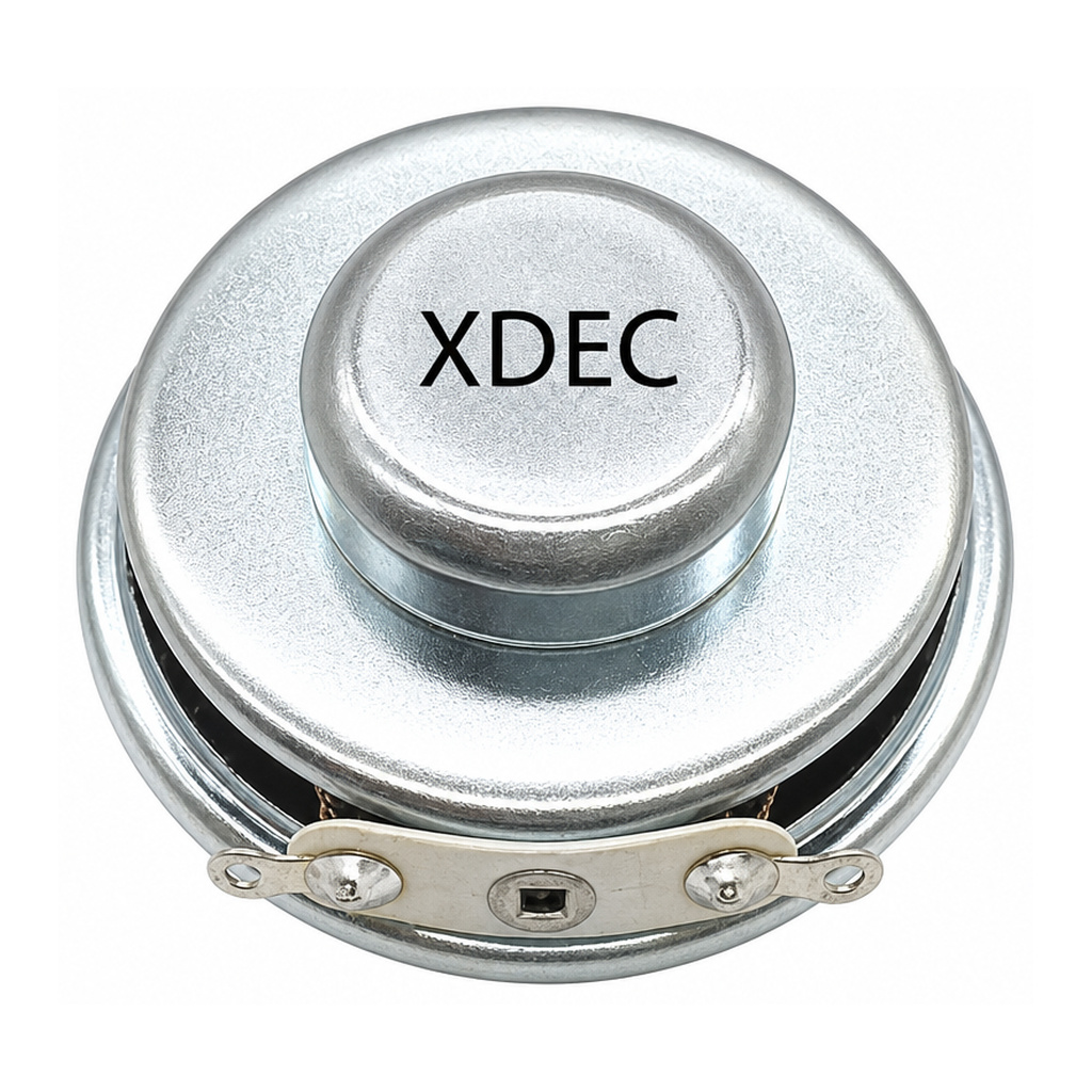 Multimedia Loudspeaker Driver diameter 36mm (1.42"), height 14.5mm (0.57)", 8Ω 2W/3W - Back View (XDEC Multimedia Speaker Driver)