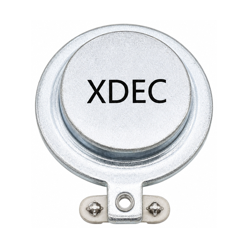 Haptic Actuator diameter 33mm (1.30"), height 15.5mm (0.61)", 4Ω 3W/4W - Back View (XDEC Sound Exciter)